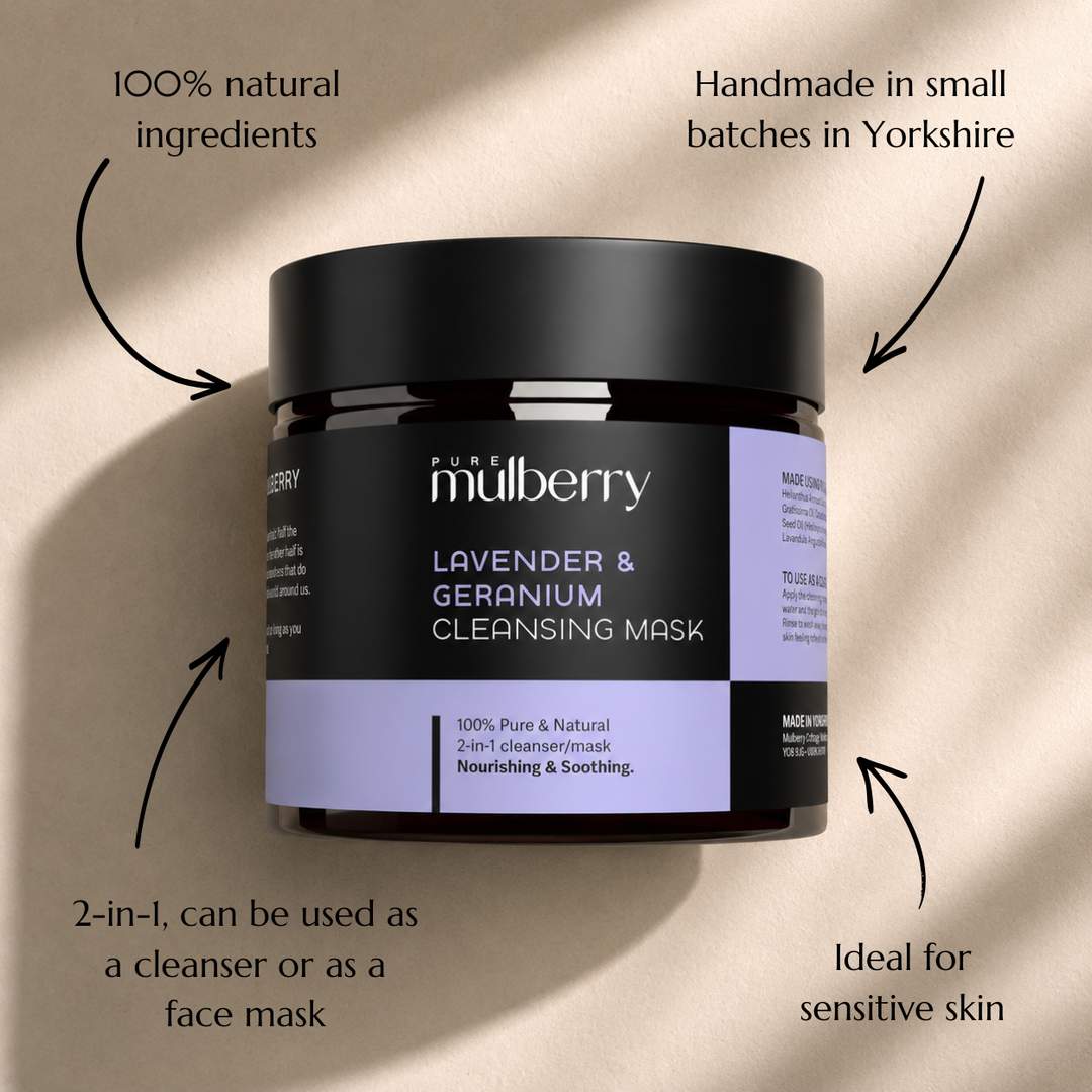 Organic Cleansing Mask - Lavender & Geranium 50g