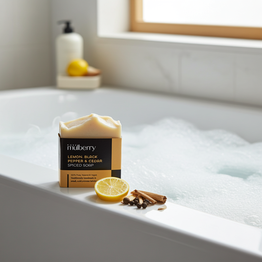 Lemon, Black Pepper & Cedar Spiced Soap