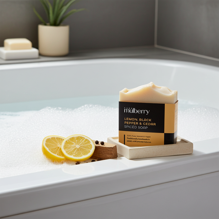 Lemon, Black Pepper & Cedar Spiced Soap