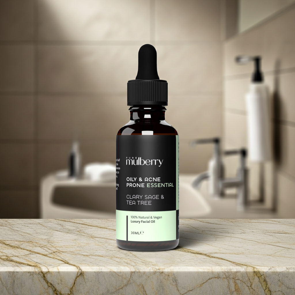 Essential Face Oil Oily & Acne Prone - Clary Sage & Tea Tree 30ml