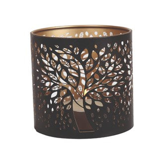 Tealight Wax Melter and Candle Holder - Black Tree of Life