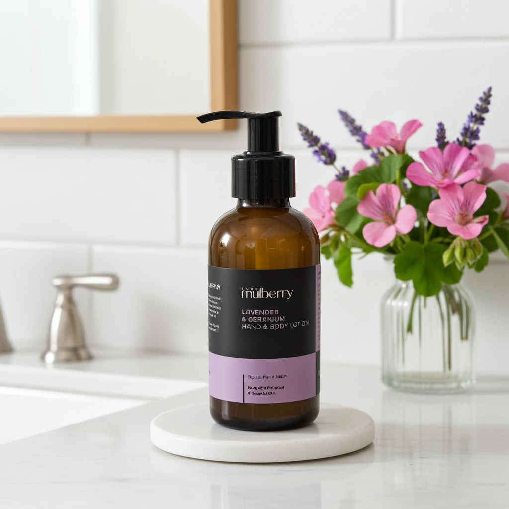 Organic Hand & Body Lotion - Lavender & Geranium