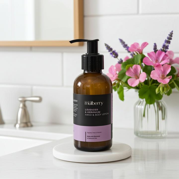 Organic Hand & Body Lotion - Lavender & Geranium