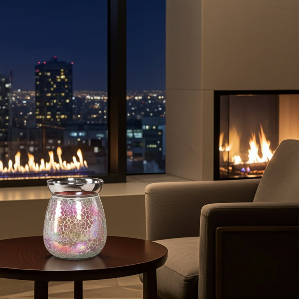 Electric Wax Melter - Mosaic Pink Crackle