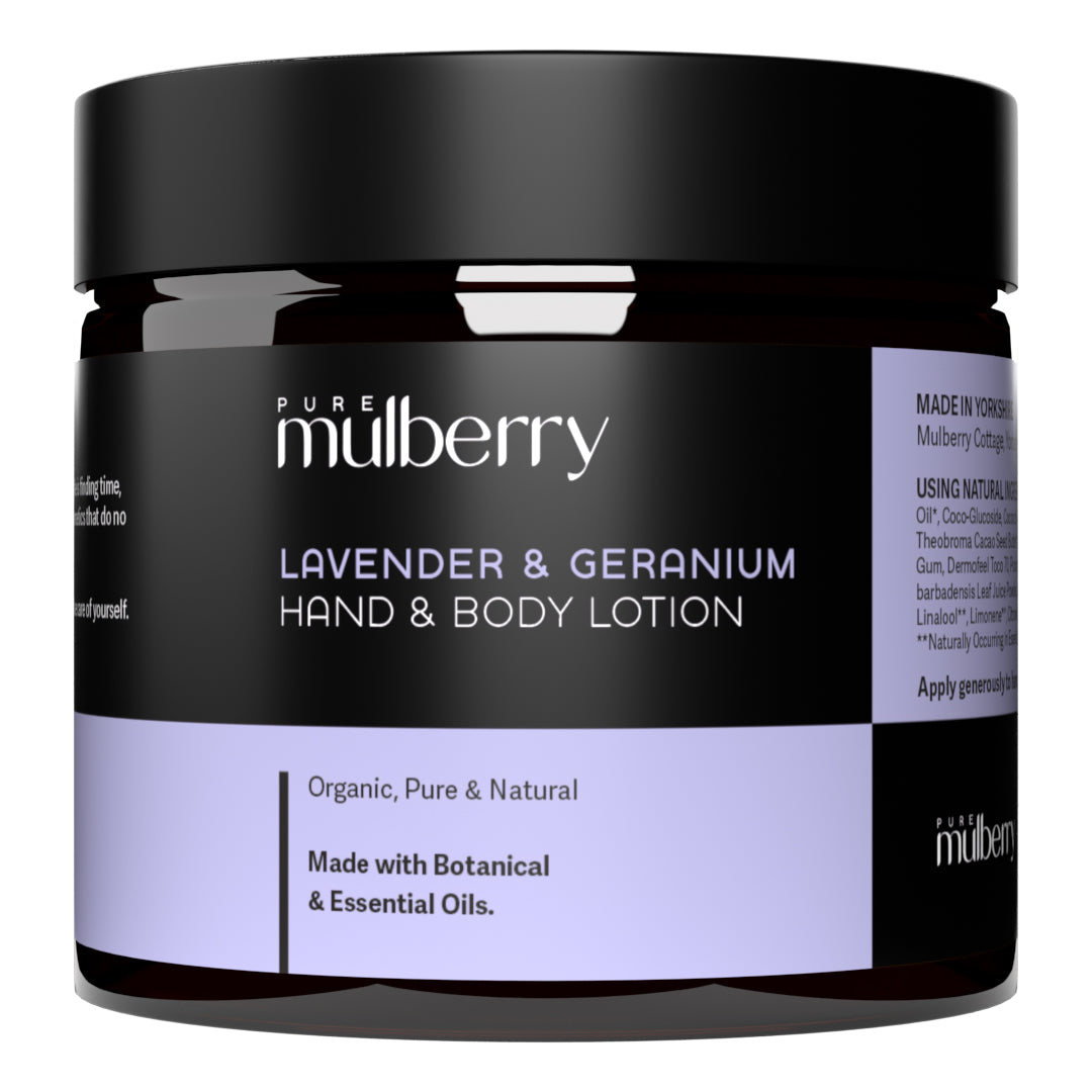 Jar of hand and body lotion
