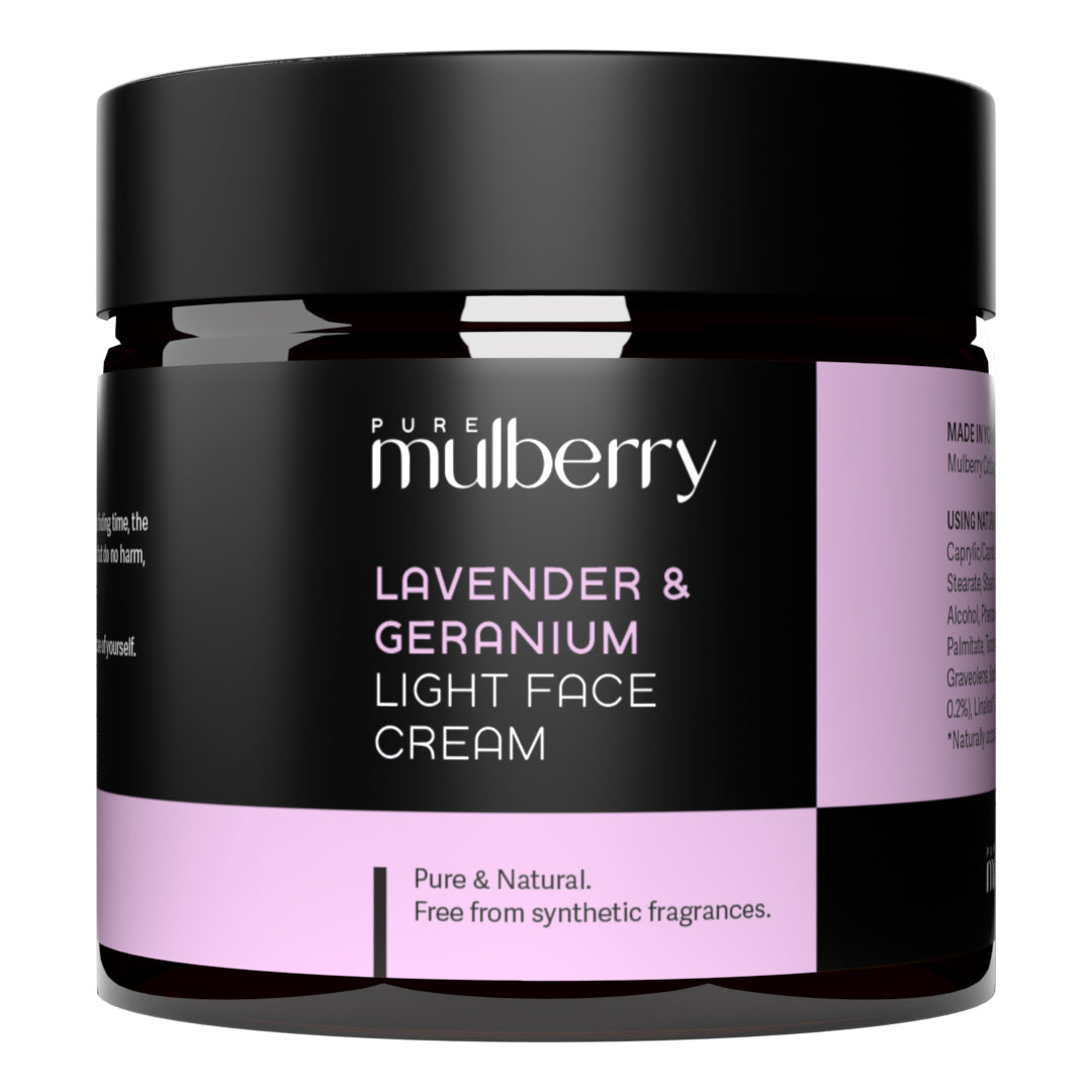 Jar of Lavender & Geranium light face cream
