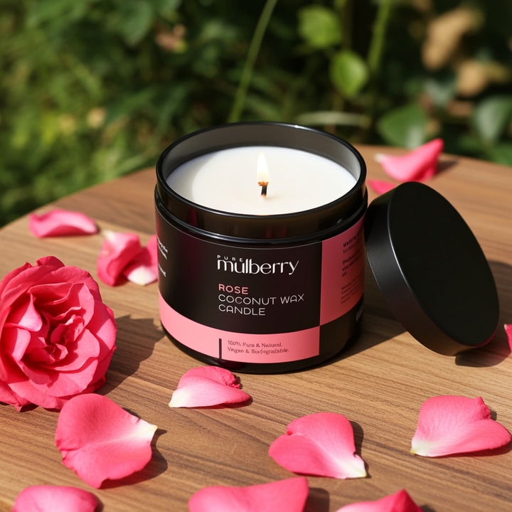 Rose Coconut Wax Candle