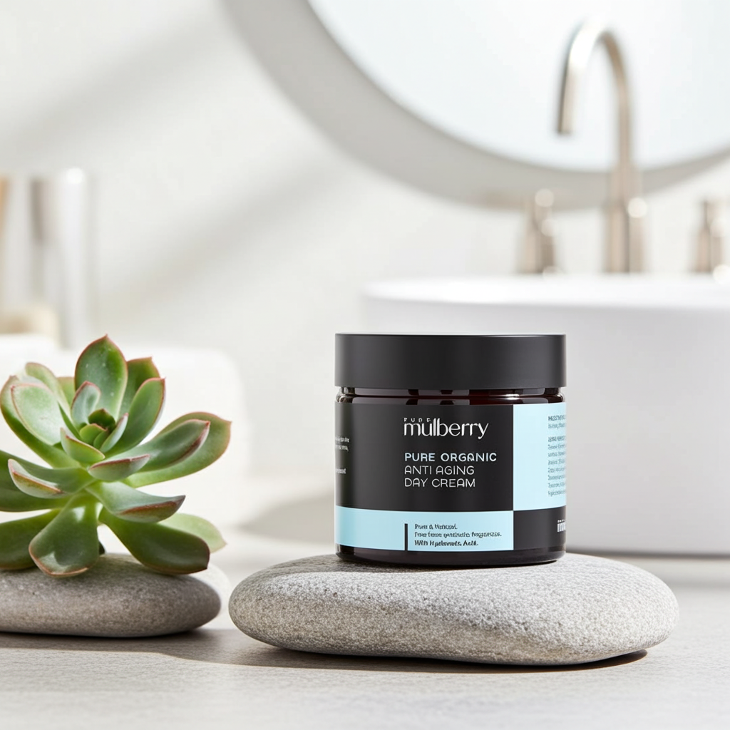 Pure Organic Anti Aging Day Face Cream with Hyaluronic Acid 50g