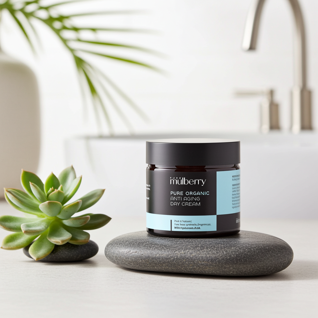 Pure Organic Anti Aging Day Face Cream with Hyaluronic Acid 50g